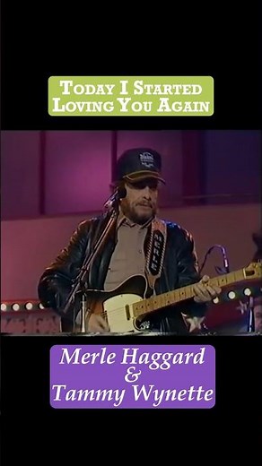Merle Haggard, Tammy Wynette Today I Started Loving You Again Live #merlehaggard #countrymusic