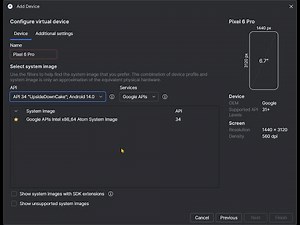 Add and Create a System Image for Android Studio