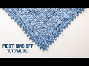 Picot Bind Off Breien | Breiwerk mooi Afkanten | Video Tutorial Nederlands