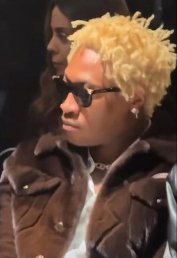 Future and Pharrell Williams sit front row at Commes Des Garcon #future #pharrelwilliams #hiphop