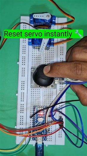 nano.projects on Instagram: "Reset Servo using joystick button 😮 #arduino #dıyprojects #arduinonano #engineering #electronics"