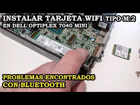 Installing a Type M 2 Wi-Fi and Bluetooth card in a Dell Optiplex 7040 Mini. Successful with diff...