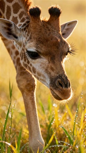 Baby Giraffe Walking with Mother 🦒 | Real Wildlife Documentary #animalshorts #wildlife
