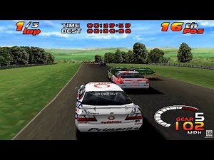 TOCA 2 Touring Cars - PS1 Gameplay (1080p60fps)