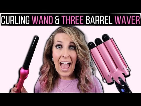 Curl Your Hair With a Curling Wand and a Three Barrel Waver | Curling Hair Tutorial