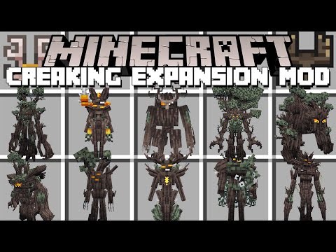 Minecraft CREAKING EXPANSION MOD / CREAKING DIMENSION MOBS MOD! (Minecraft Mods)