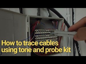 How to trace cable using tone and probe kit