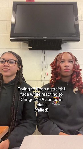 Reacting to Cringe My Hero Academia Audios in Class