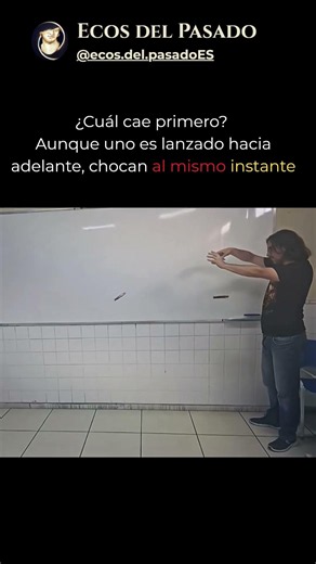 Movimiento compuesto: ¿Por qué caen al suelo al mismo tiempo?