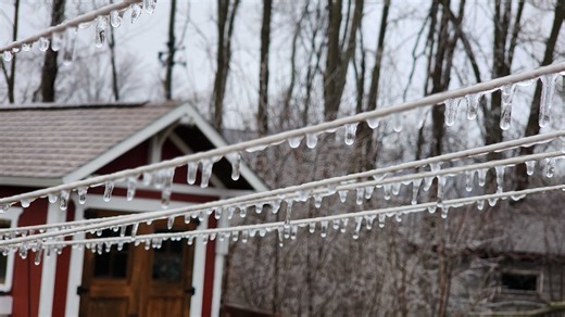 Ice storm forces road closures, causes power outages across northeast Wisconsin