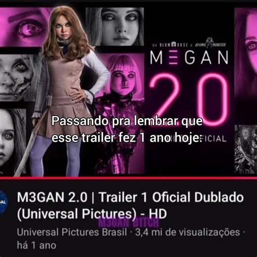 #m3gan :: 1 ano... :: #universalpictures #blumhouse #atomicmonster #viralshorts #viral #fyy