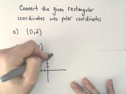 Converting Between Polar and Rectangular (Cartesian) Coordinates, Ex 1