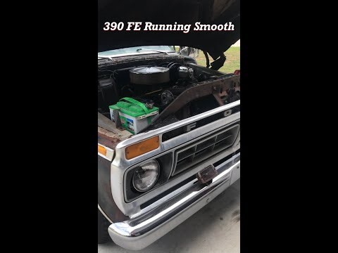 FE 390 Running Smooth With Vacuum Gauge