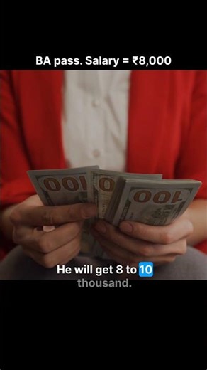 BA Pass Hoke Bhi ₹9,000 Salary? 😱 Sach Sun Lo #shorts #studentsalary #careerguidance