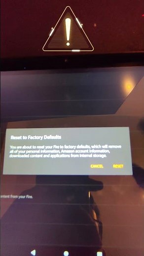 How to Reset Your Amazon Fire HD Tablet - Easy & Fast #shorts