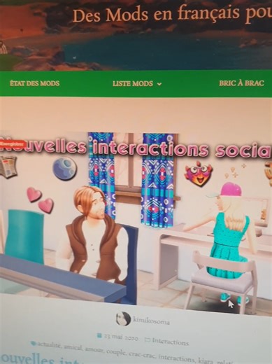 Réponse à @alicia97k voilà comment avoir la fameuse interaction sociale dans les Sims 4 🥰 #sims #sims4 #modsims4 #sims4mods #simtoker