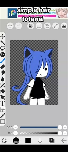 Gacha Hair Shading Tutorial Using Ibis Paint X