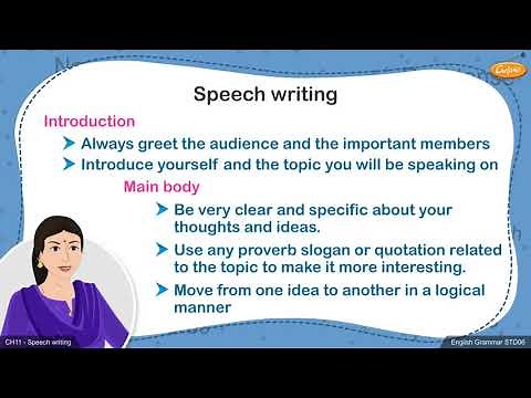 Grade 6 English - Speech Writing