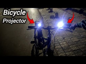 How make an Homemade Amezing Bicycle Headlight ✅ DIY Cycle Projector Light at home