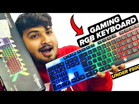 Best Budget RGB Gaming Keyboard 🔥 Frontech KB-0042 Keyboard Review ⚡ Under ₹500 😱