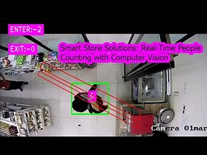 retail store real time people counting | computer vision projects | object detection and counting
