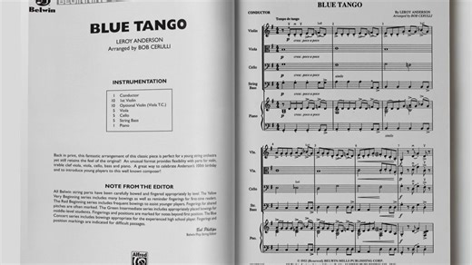 蓝色探戈Blue Tango1级交响弦乐作品 （Blue Tango）
