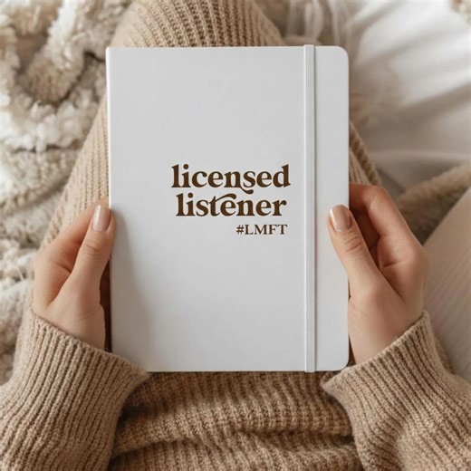 Personalized Licensed Listener Notebook Gift Therapist Journal Graduation Gift for Counselor With Therapist Credentials - Etsy