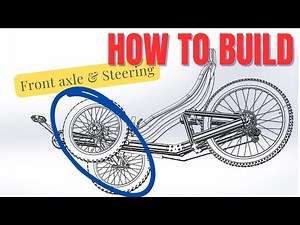 How to build a recumbent trike.The most important bit first, front wheels and steering.