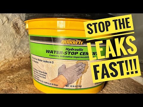 DIY Basement Leak Repair: Mixing & Applying Hydraulic Cement (4-Minute Tutorial)