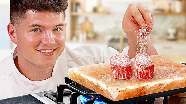 Cooking Wagyu on a 500 Degree Salt Rock