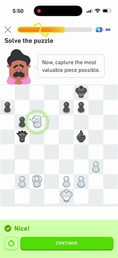 Speedrunning a Duolingo Chess Lesson Part 2 (17 sec)