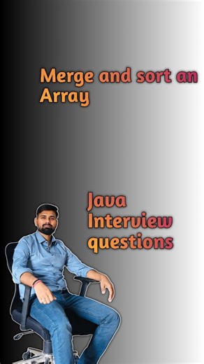 codewithamod on Instagram: "Merge and sort an Array . . #java #coding #codewithamod #interviewquestions"