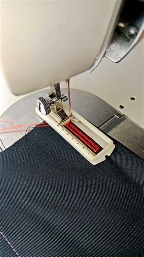 Sewing buttonhole pattern using a Janome sewing machine #sewingtechnique