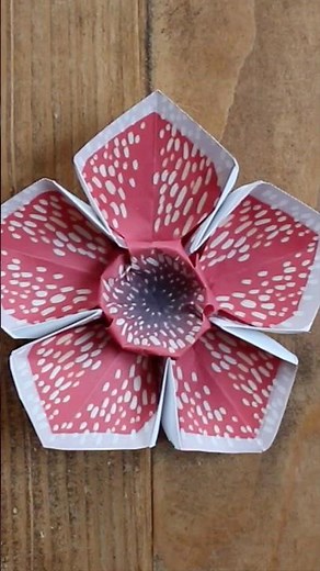 Origami Demogorgon faccia 👾 | How to Make the Origami Demogorgon Face #origami #demogorgon #shorts