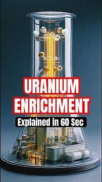 What Is Uranium Enrichment? ☢️ Explained Simply in 60 Seconds #history #historylens #uranium
