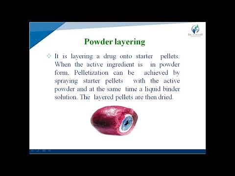 Lecture 25- Method of Pelletization (Part-2) By Payal N. Vaja