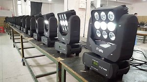 ETY-130 9PCSx10W RGBW LED Matrix Beam Moving Head Light Production in Workshop. 2016.12.20 For more details pls Inbox us or Contact Nova by Call/Whatsapp: 0086-13922364266 | ETY Lighting Equipment Factory-GZ&CHINA