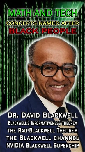 Blackwell's informativeness theorem & the Rao-Blackwell Theorem are eponymous of Dr. David Blackwell