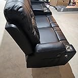 YONISEE Modern Recliner Sofa Set - 3 Seat Sofa & 1PC Swivel Recliner Chairs with Heat & Massage for Living Room (3+1)