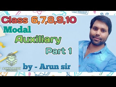 Class 10 Chapter-Modal Auxiliary