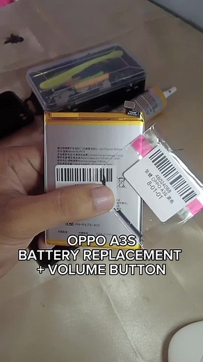 Oppo A3s BLP673 Battery Original / a3s Volume Button