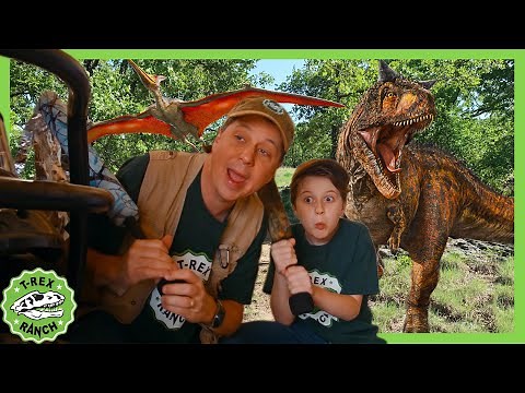 Dinosaurs Hunt & Science Experiment! | T-Rex Ranch Dinosaur Videos for Kids