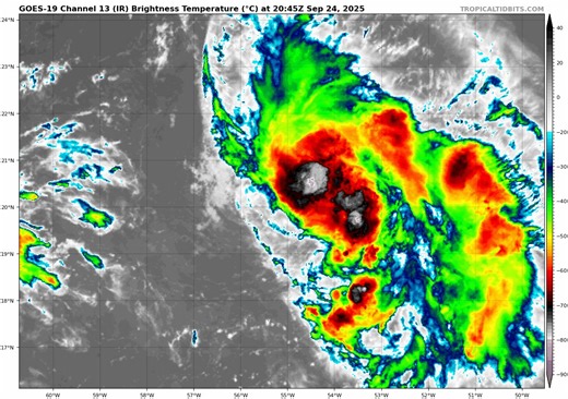7.8K views · 50 reactions | The first of the forecasted twin tropical systems has formed. Meet tropical storm Humberto. - Espresso ☕☕☕ | Nepa Storm Chasers | Facebook