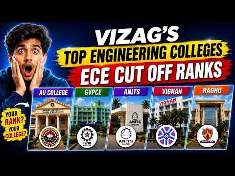 😱 Can You Get AU, GVPCE, ANITS, Vignan or Raghu? | ECE Cut Off Ranks 2025