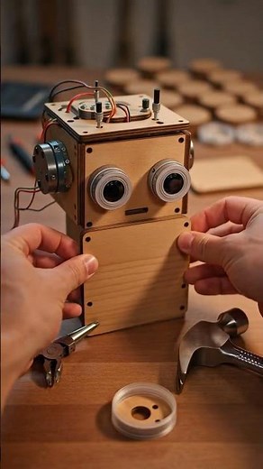 Building a DIY Wooden Robot Step by Step! 🤖