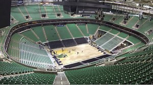 Cool time-lapse video of arena changeover from Utah Jazz game to Monster Jam and back again! | Delta Center