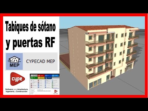 CYPE MEP.CYPECAD MEP desde cero.Tutorial Clase 04.Introducir geometría del edificio.Curso completo.