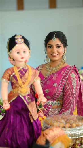 Hyderabad bridal makeup artist on Instagram: "Sindhu for her engagement ❤️ #hyderabadmakeupartist #makeupartisthyderabad #indianmakeupartist (Hyderabad makeup artist, engagement bride, soft glam bridal makeup, natural makeup expert, pellikuthuru, telugu bridal makeup, bridal makeup expert in Hyderabad)"