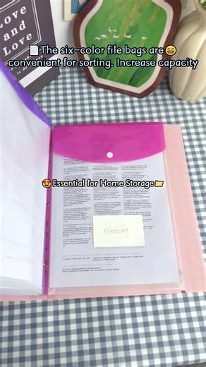 The important documents at home should be stored in this 6color file folder 📂 #document #documentaries #family #stored #office #sixcolors
