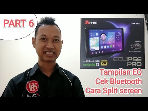 MTech ECLIPSE PRO Android Head Unit Review Part 6: Bluetooth Check, Split Screen, EQ Display